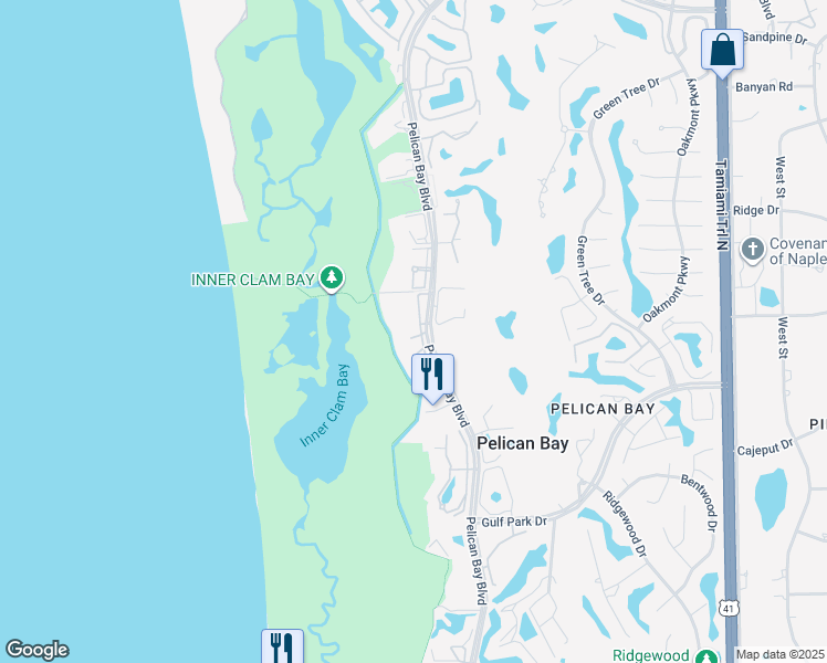 map of restaurants, bars, coffee shops, grocery stores, and more near 6925 Grenadier Boulevard in Naples