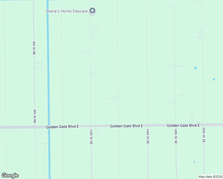 map of restaurants, bars, coffee shops, grocery stores, and more near 261 14th Street Northeast in Naples