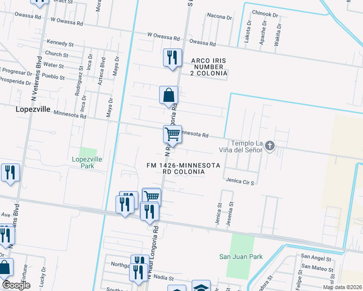 map of restaurants, bars, coffee shops, grocery stores, and more near 102 Sunset Dr in San Juan