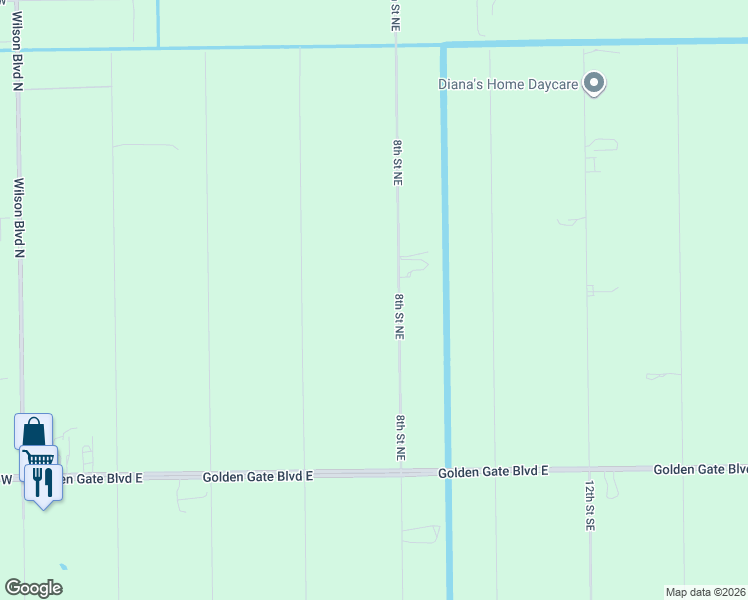 map of restaurants, bars, coffee shops, grocery stores, and more near 371 8th Street Northeast in Naples