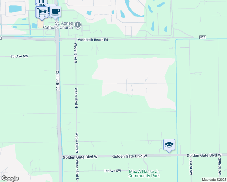 map of restaurants, bars, coffee shops, grocery stores, and more near 3480 5th Avenue Northwest in Naples
