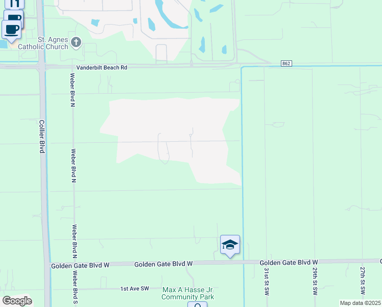 map of restaurants, bars, coffee shops, grocery stores, and more near 3420 5th Avenue Northwest in Naples