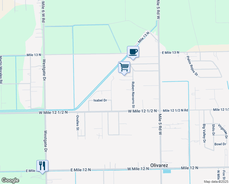 map of restaurants, bars, coffee shops, grocery stores, and more near 8312 Timothy Drive in Weslaco