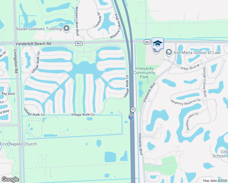 map of restaurants, bars, coffee shops, grocery stores, and more near 4561 Pasadena Court in Naples