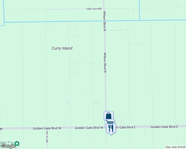 map of restaurants, bars, coffee shops, grocery stores, and more near 440 1st Street Northwest in Naples