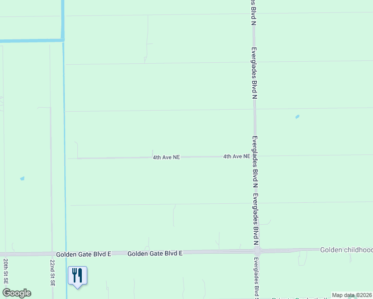 map of restaurants, bars, coffee shops, grocery stores, and more near 2799 4th Avenue Northeast in Naples