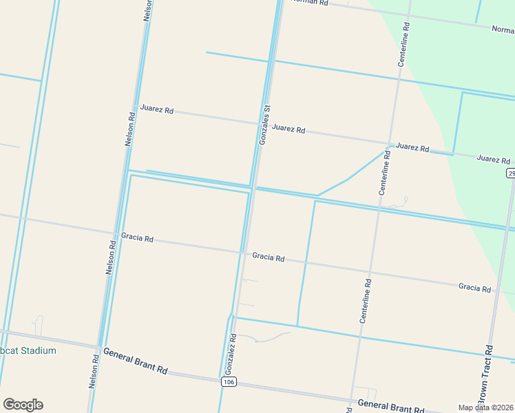 map of restaurants, bars, coffee shops, grocery stores, and more near 22071 Gonzalez Road in Rio Hondo