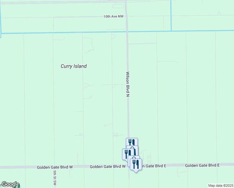 map of restaurants, bars, coffee shops, grocery stores, and more near 461 1st Street Northwest in Naples