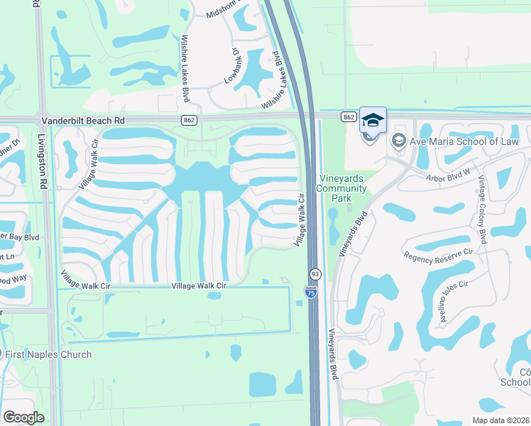 map of restaurants, bars, coffee shops, grocery stores, and more near 4561 Pasadena Court in Naples