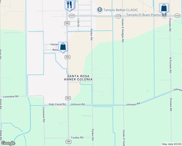 map of restaurants, bars, coffee shops, grocery stores, and more near 21996 Parker Road in Santa Rosa