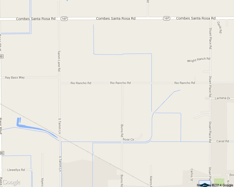 map of restaurants, bars, coffee shops, grocery stores, and more near 22036 Burns Rd in Harlingen
