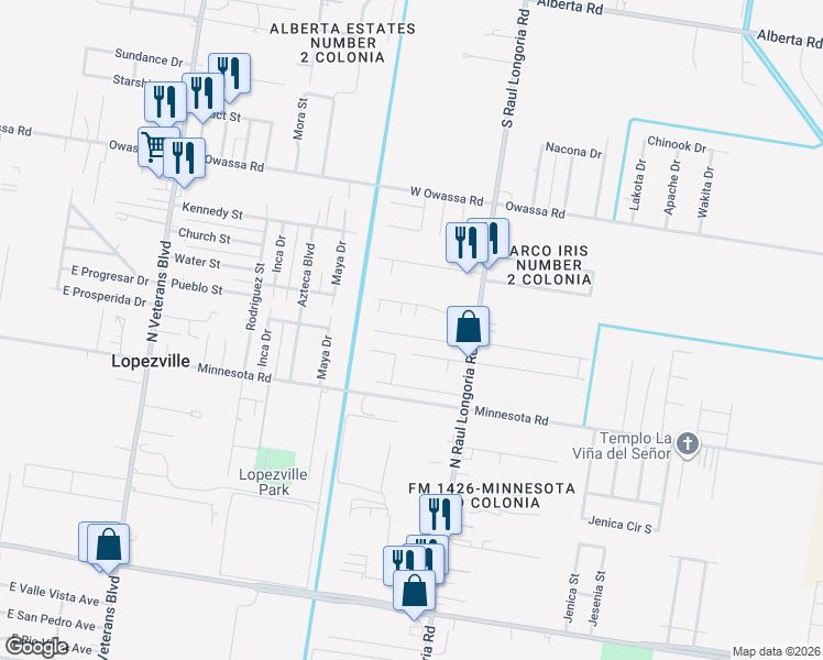 map of restaurants, bars, coffee shops, grocery stores, and more near 208 Miranda Lane in San Juan