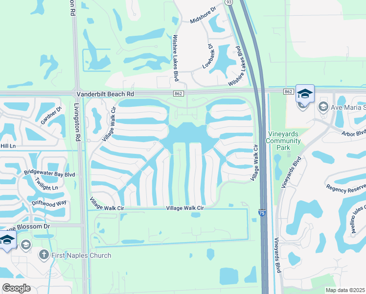 map of restaurants, bars, coffee shops, grocery stores, and more near 4214 Los Altos Court in Naples