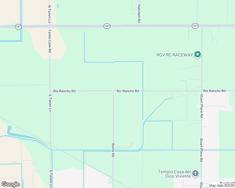 map of restaurants, bars, coffee shops, grocery stores, and more near 21950-22036 Burns Rd in Harlingen
