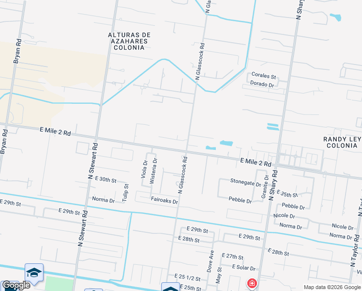 map of restaurants, bars, coffee shops, grocery stores, and more near 3108 North Glasscock Road in Mission