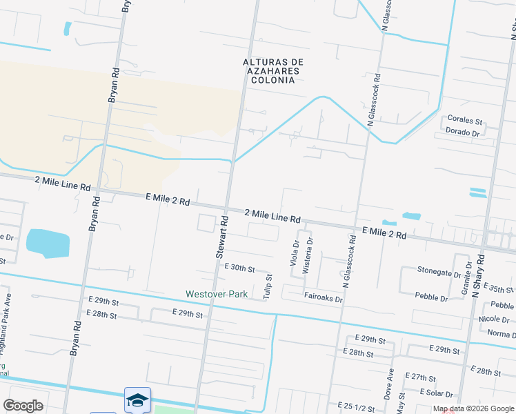 map of restaurants, bars, coffee shops, grocery stores, and more near 1702 East Mile 2 Road in Mission