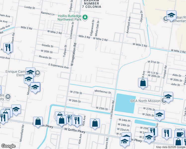 map of restaurants, bars, coffee shops, grocery stores, and more near 2811 Silver Oak Avenue in Mission