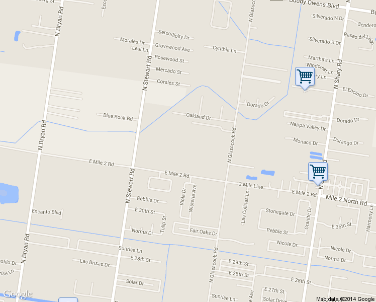 map of restaurants, bars, coffee shops, grocery stores, and more near 3221 N Glasscock Rd in Mission