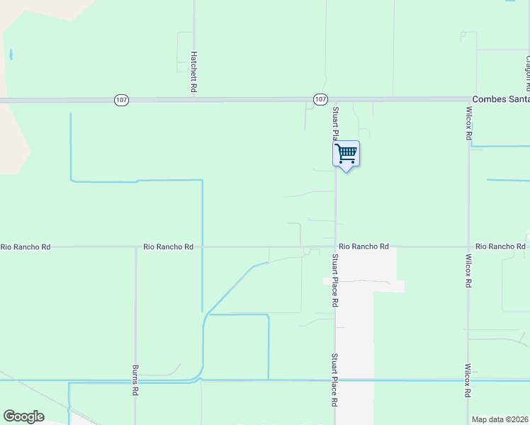 map of restaurants, bars, coffee shops, grocery stores, and more near 16263 Rio Rancho Rd in Harlingen