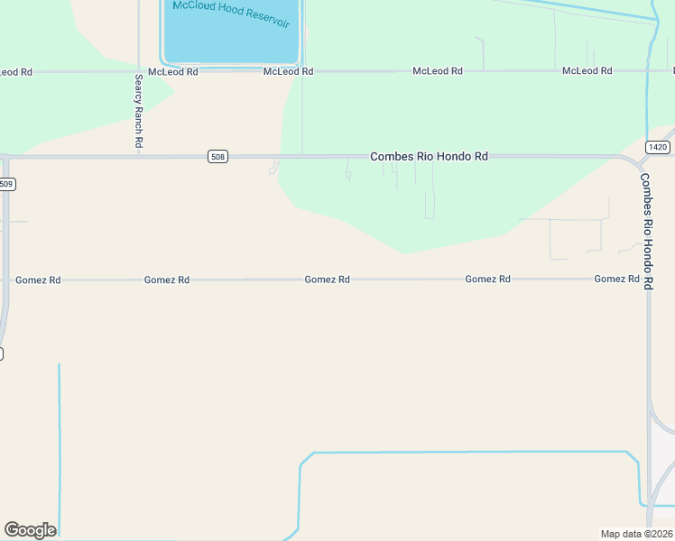 map of restaurants, bars, coffee shops, grocery stores, and more near 248865 Gomez Road in Rio Hondo