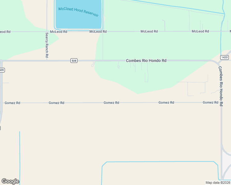 map of restaurants, bars, coffee shops, grocery stores, and more near 248865 Gomez Road in Rio Hondo