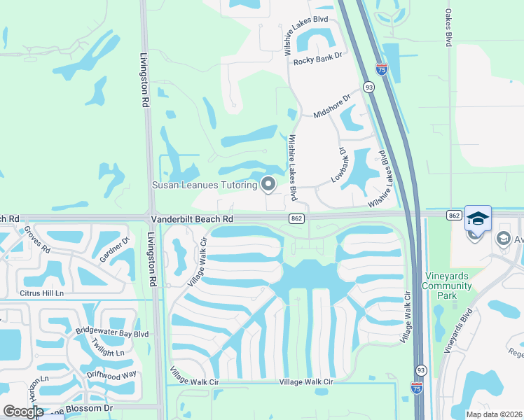 map of restaurants, bars, coffee shops, grocery stores, and more near 241 Vanderbilt Beach Road in Naples