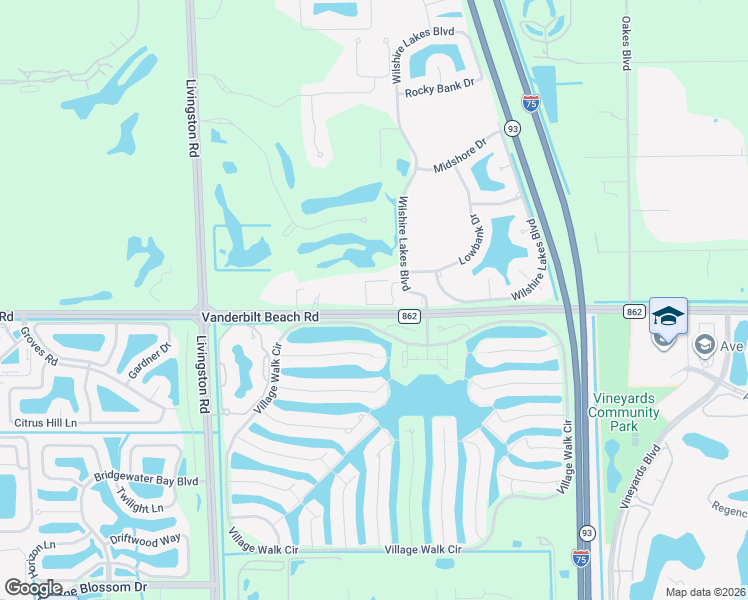 map of restaurants, bars, coffee shops, grocery stores, and more near 3730 Fieldstone Boulevard in Naples