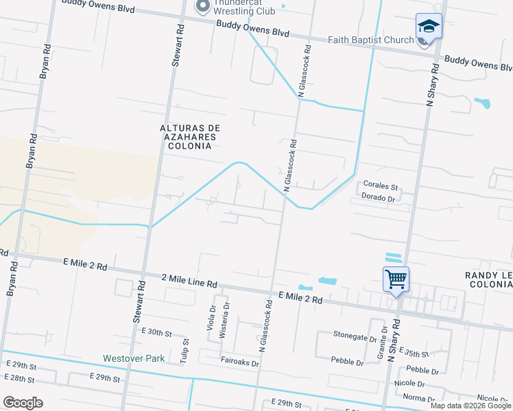 map of restaurants, bars, coffee shops, grocery stores, and more near 1813 Jim Schroeder Drive in Mission