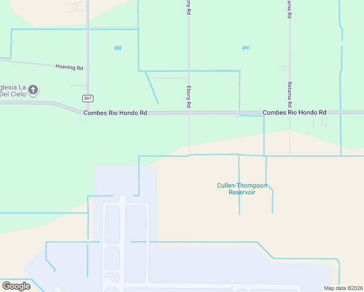 map of restaurants, bars, coffee shops, grocery stores, and more near 21678 Ebony Road in Harlingen