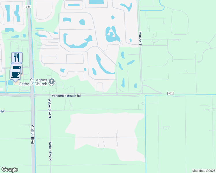 map of restaurants, bars, coffee shops, grocery stores, and more near 8205 Vanderbilt Beach Road in Naples
