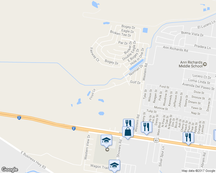 map of restaurants, bars, coffee shops, grocery stores, and more near 7438 Golf Drive in Mission