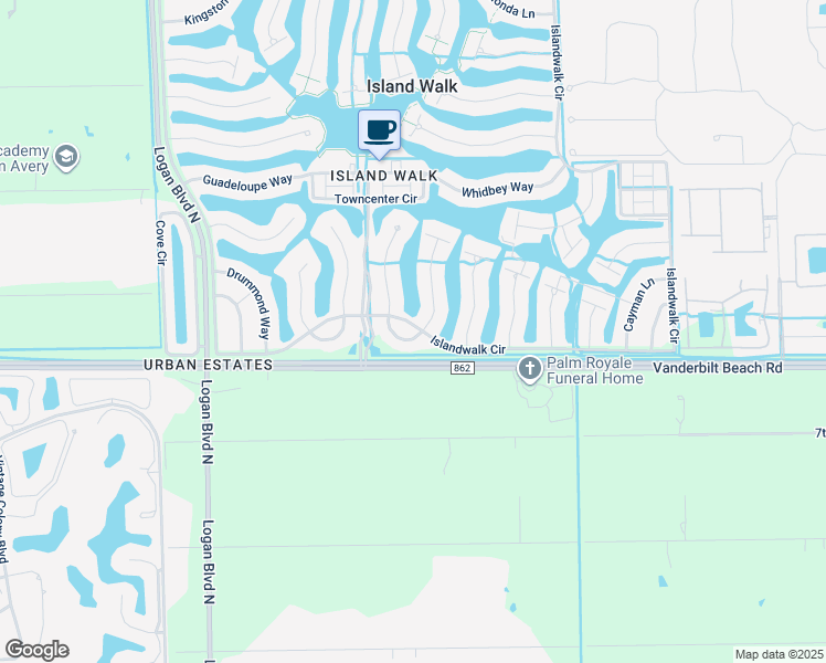 map of restaurants, bars, coffee shops, grocery stores, and more near 2830 Jude Island Way in Naples