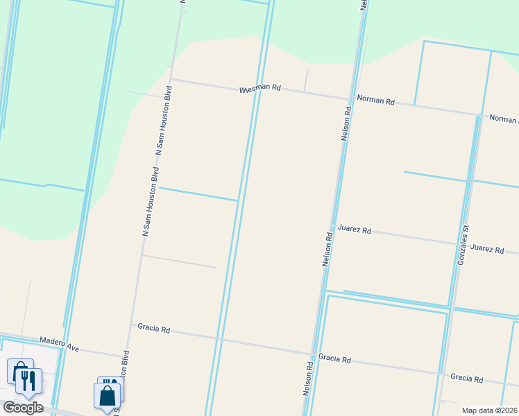 map of restaurants, bars, coffee shops, grocery stores, and more near in Rio Hondo