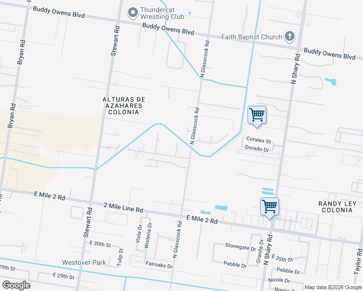 map of restaurants, bars, coffee shops, grocery stores, and more near 3306 Oak Ridge Lane in Mission
