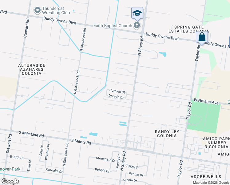 map of restaurants, bars, coffee shops, grocery stores, and more near 2218 Corales Street in Mission