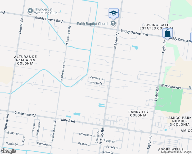 map of restaurants, bars, coffee shops, grocery stores, and more near 2218 Corales Street in Mission