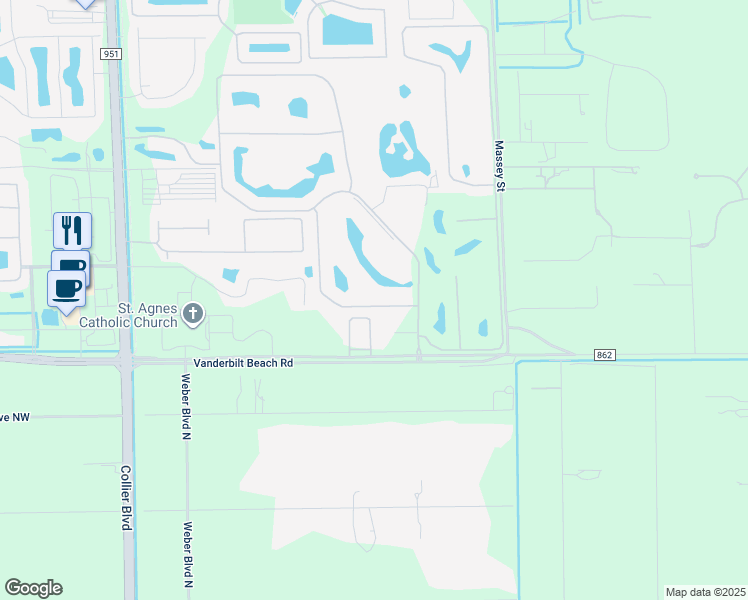 map of restaurants, bars, coffee shops, grocery stores, and more near 8231 Parkstone Place in Naples
