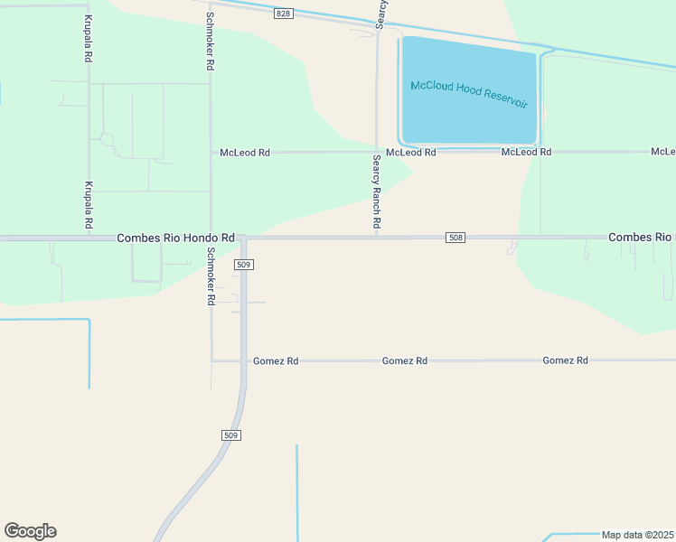 map of restaurants, bars, coffee shops, grocery stores, and more near 24908 FM 508 in Harlingen