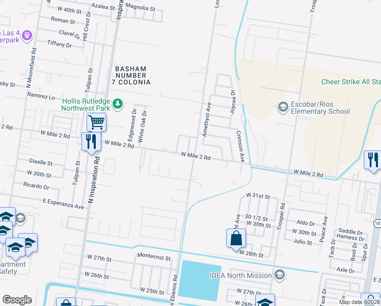 map of restaurants, bars, coffee shops, grocery stores, and more near 3206 Truman Street in Mission