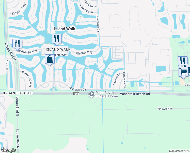 map of restaurants, bars, coffee shops, grocery stores, and more near 3059 Ellice Way in Naples