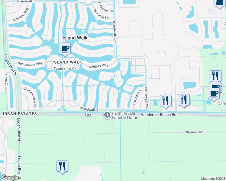 map of restaurants, bars, coffee shops, grocery stores, and more near 3059 Ellice Way in Naples