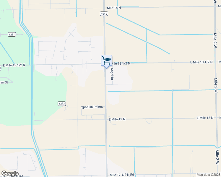 map of restaurants, bars, coffee shops, grocery stores, and more near 9266 Farm to Market Road 1015 in Mercedes