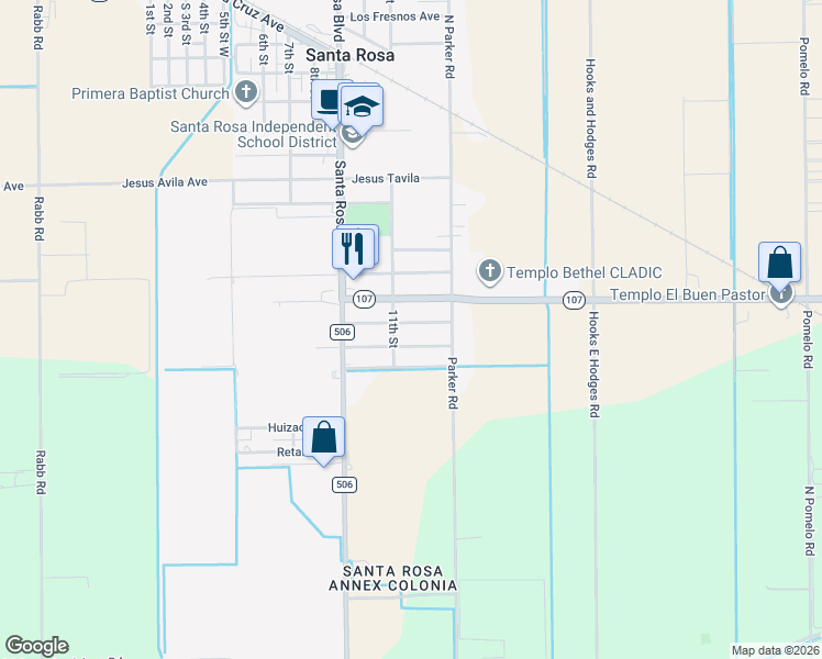 map of restaurants, bars, coffee shops, grocery stores, and more near 313 Retama St in Santa Rosa