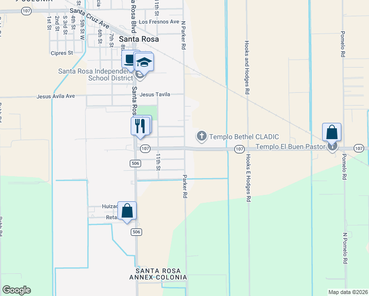 map of restaurants, bars, coffee shops, grocery stores, and more near 21399 13th St in Santa Rosa