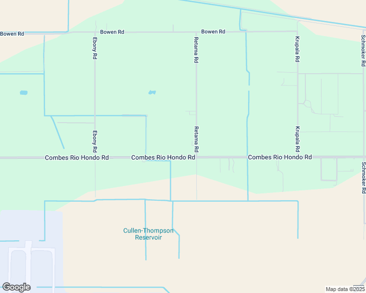 map of restaurants, bars, coffee shops, grocery stores, and more near 21434 Retama Road in Harlingen