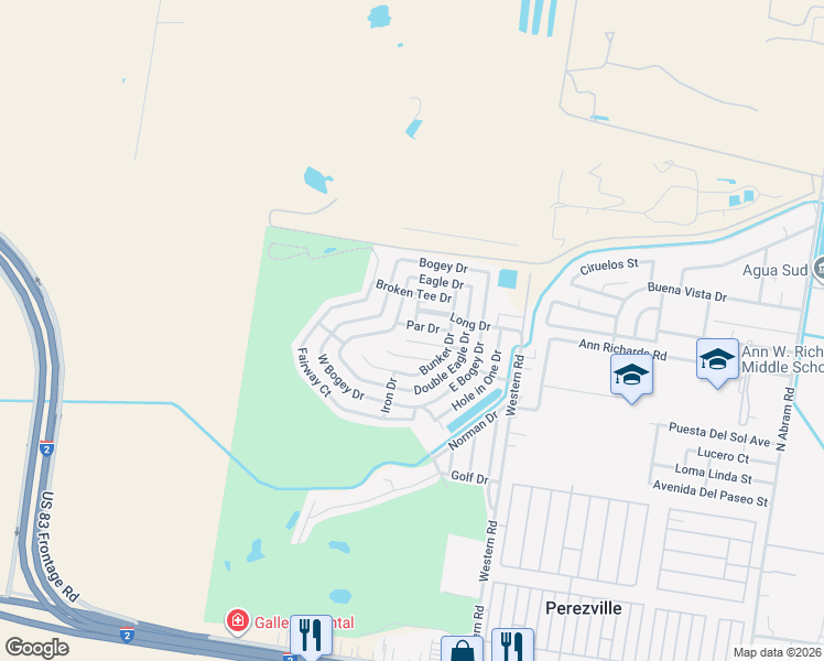 map of restaurants, bars, coffee shops, grocery stores, and more near 2309 Lost Greens Drive in Mission