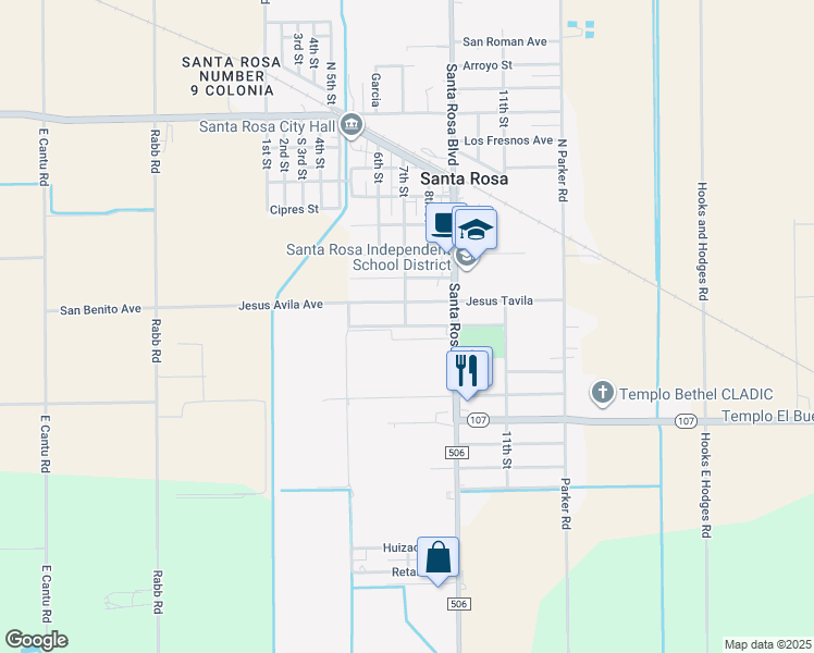 map of restaurants, bars, coffee shops, grocery stores, and more near 233 Santa Lorraine Ave in Santa Rosa