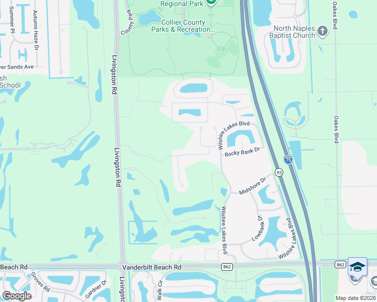 map of restaurants, bars, coffee shops, grocery stores, and more near 14595 Nicholas Way in Naples