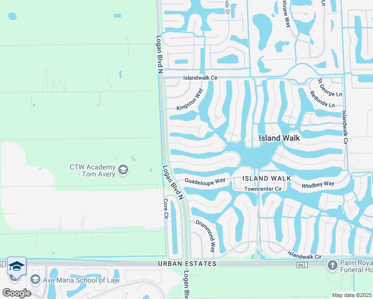 map of restaurants, bars, coffee shops, grocery stores, and more near 5132 Inagua Way in Naples