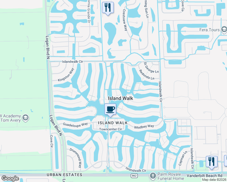 map of restaurants, bars, coffee shops, grocery stores, and more near 4503 Prescott Lane in Naples